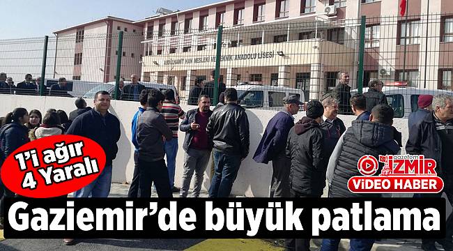 Okulda büyük patlama: 1'i ağır 4 yaralı
