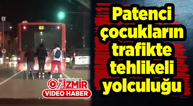 Patenci çocukların trafikte tehlikeli yolculuğu