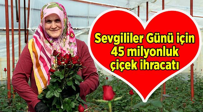 Sevgililer Günü için 45 milyonluk çiçek ihracatı