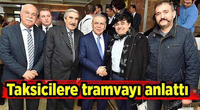 Taksicilere tramvayı anlattı