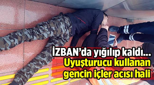 Uyuşturucu kullanan gencin içler acısı hali