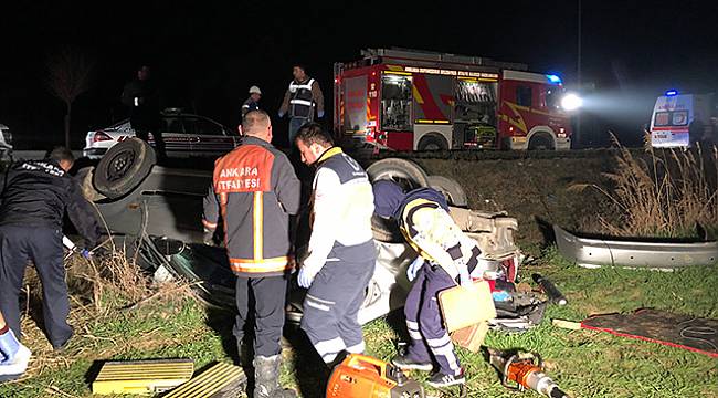 Ankara'da trafik kazası: 3 ölü 2 yaralı