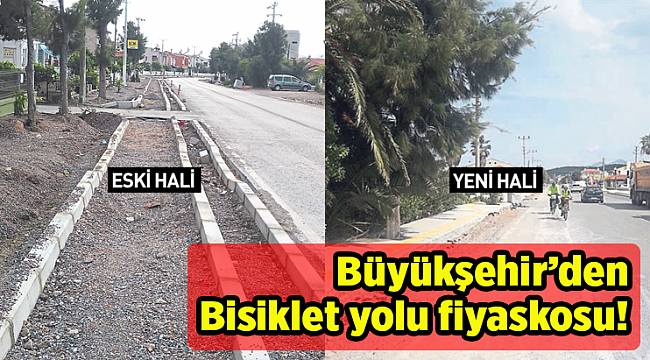 Bisiklet yolu fiyaskosu!