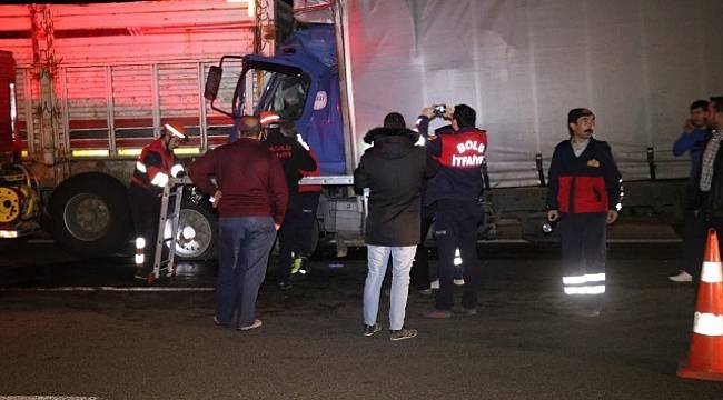 Bolu TEM otoyolunda feci kaza: 1 ölü