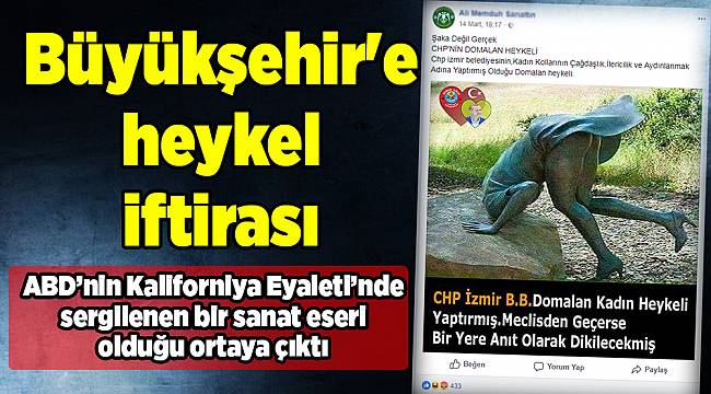 Büyükşehir&#039;e heykel iftirası