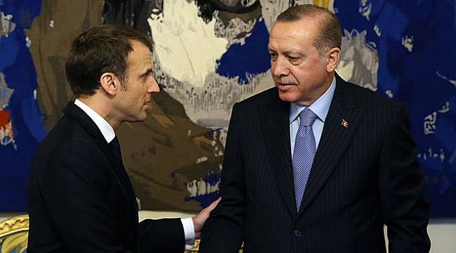 Cumhurbaşkanı Erdoğan Macron ile görüştü !