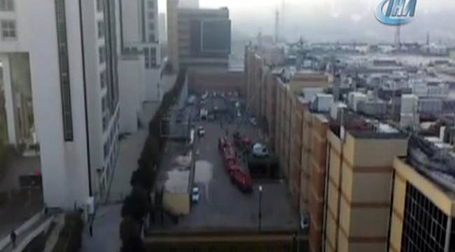 İstanbul Kuyumcukent'de yangın paniği