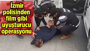  İzmir polisinden film gibi uyuşturucu operasyonu 