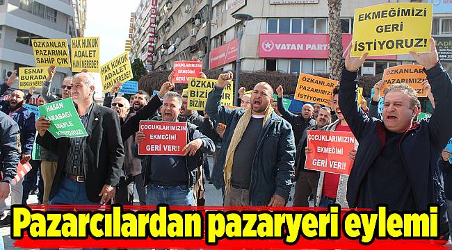 Pazarcılardan pazaryeri eylemi