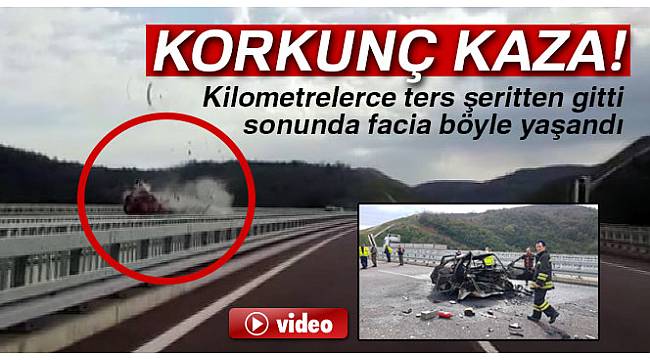 Tıkla İzle! Otobanda feci kaza