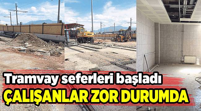 Tramvay merkezi inşaat halinde bekliyor