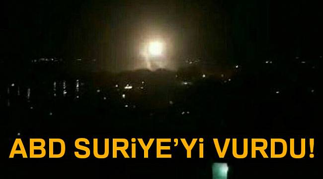 ABD Suriye'yi vurdu