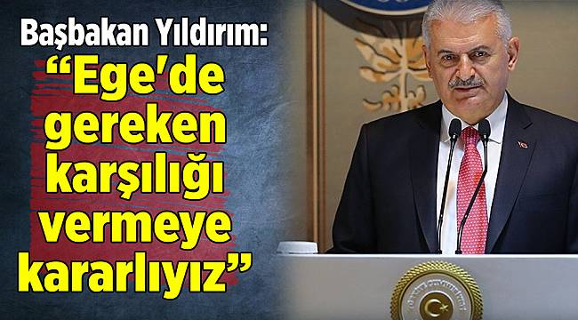 Başbakan Yıldırım: Ege'de gereken karşılığı vermeye kararlıyız