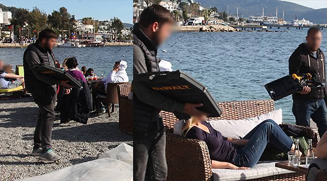 Bodrum sahilerinde şaşırtan görüntü