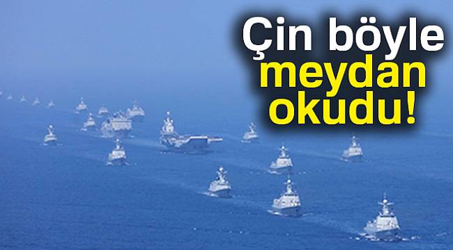 Çin böyle meydan okudu!
