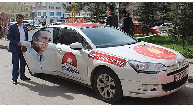 Cumhurbaşkanı Erdoğan'a destek için Türkiye turuna çıktı