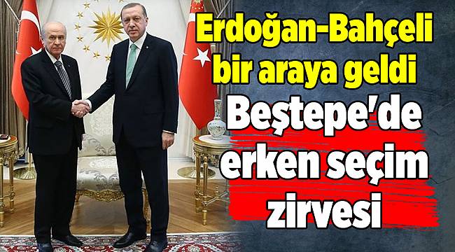 Erdoğan-Bahçeli bir araya geldi