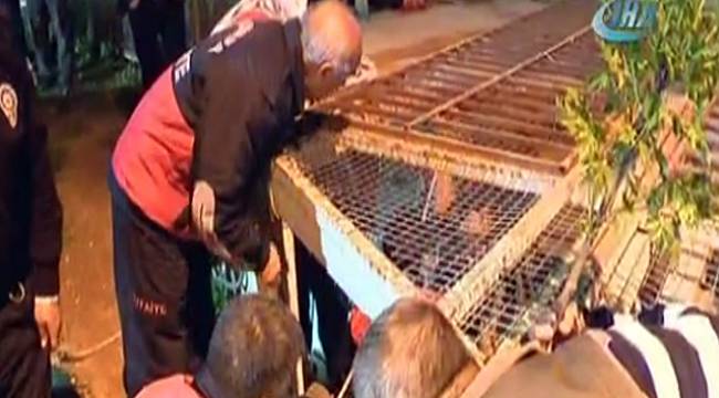 Havalandırma boşluğuna düşen çocuk itfaiye tarafından kurtarıldı