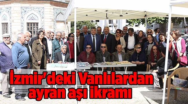İzmir'deki Vanlılardan ayran aşı ikramı
