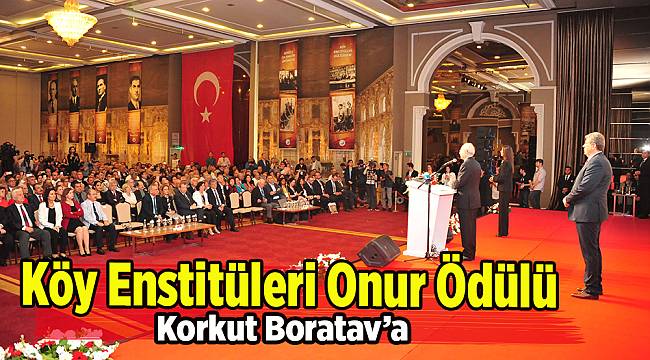 Köy Enstitüleri Onur Ödülü Korkut Boratav’a