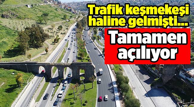 Trafik keşmekeşi haline gelmişti... Tamamen açılıyor