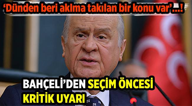 Bahçeli, 100 bin imzada 'FETÖ izi' ihtimaline dikkat çekti