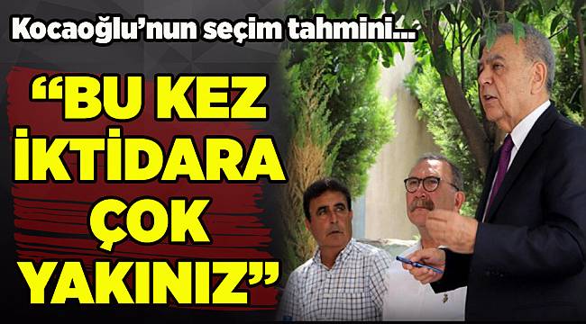 Başkan Kocaoğlu'ndan seçim çalışması