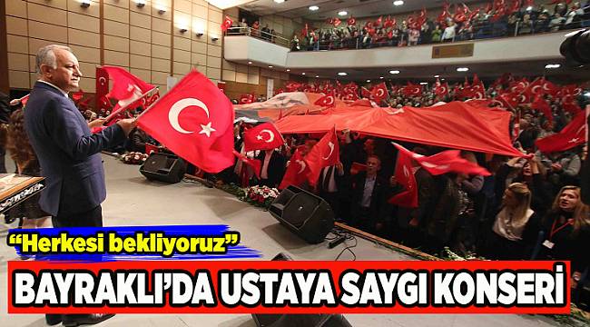 Bayraklı'da ustaya saygı konseri