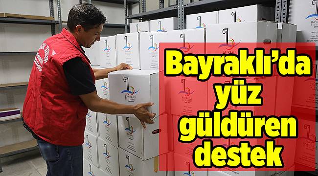 Bayraklı’da yüz güldüren destek