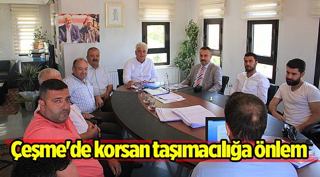 Çeşme'de korsan taşımacılığa önlem