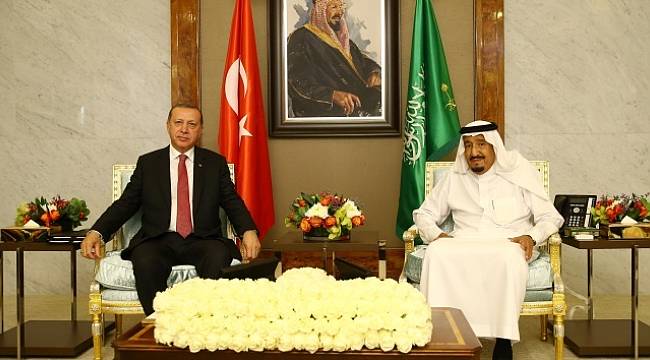 Cumhurbaşkanı Erdoğan Kral Selman ile görüştü