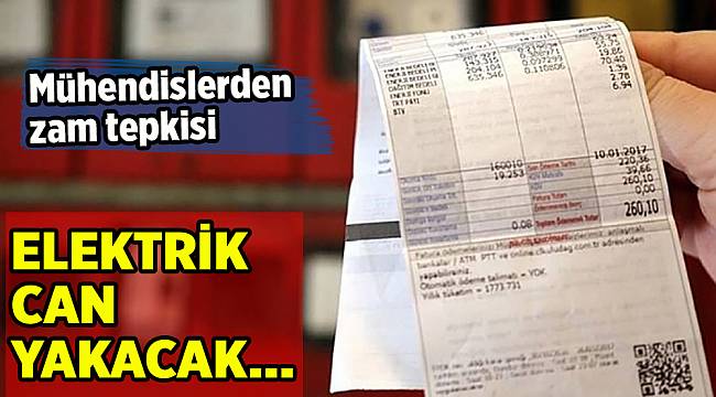 Elektrik mühendislerinden zam tepkisi