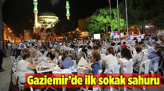 Gaziemir’de ilk sokak sahuru