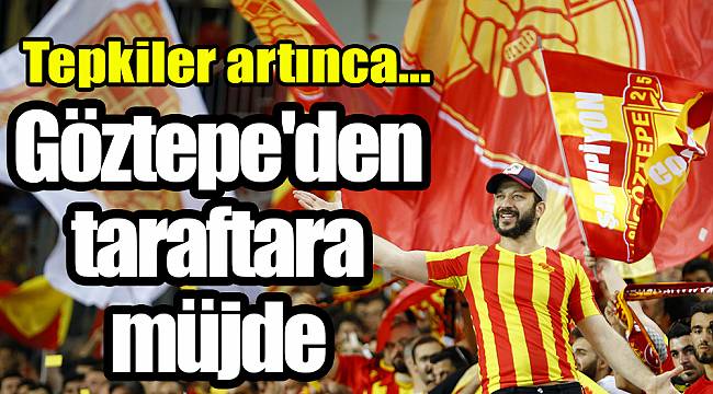 Göztepe'den taraftara müjde