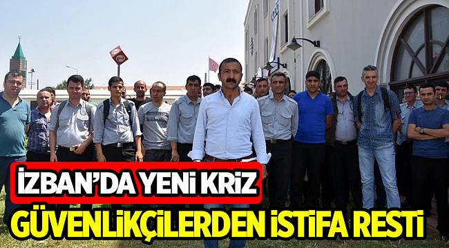 İZBAN'da görevli güvenlik personelinden yeni sözleşmeye tepki