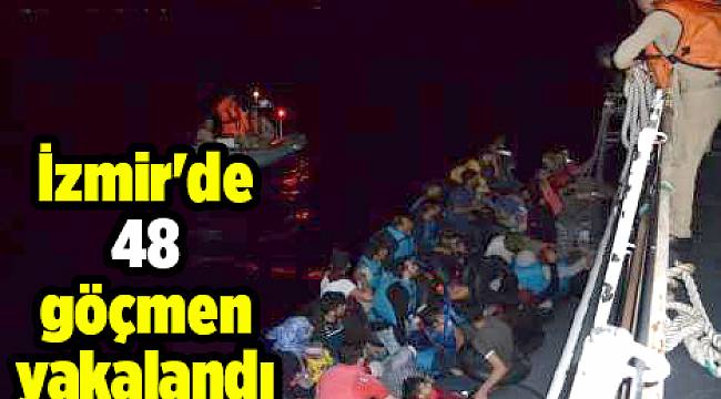 İzmir'de 48 göçmen yakalandı