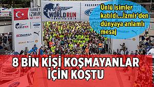 İzmir'de 8 bin kişi koşamayanlar için koştu