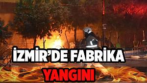 İzmir Kemalpaşa'da fabrika yangını