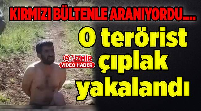 Kırmızı bültenle aranan terörist çıplak yakalandı!