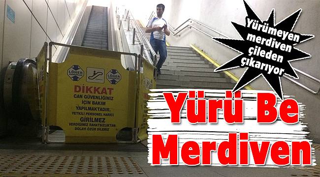 Nergiz&#039;deki Yürümeyen Merdiven Çileden Çıkarıyor