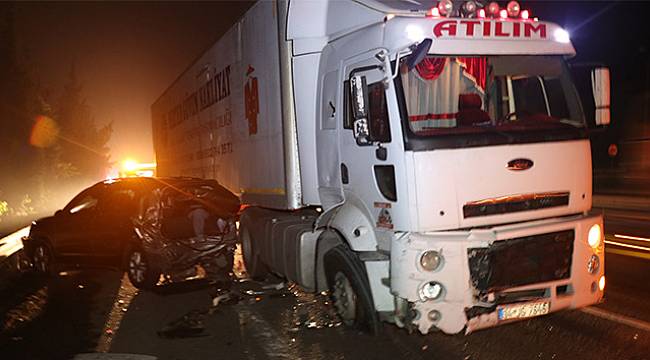 Tem’de feci kaza: TIR, cipi biçti