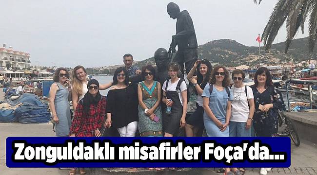Zonguldaklı misafirler Foça'da...