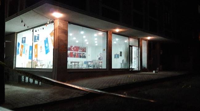AK Parti seçim irtibat bürosuna ses bombası atıldı