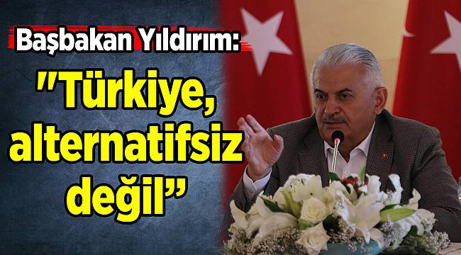  Başbakan Yıldırım: "Türkiye, alternatifsiz değil" 
