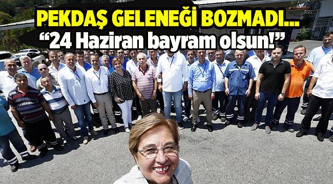 Başkan Pekdaş geleneği bozmadı
