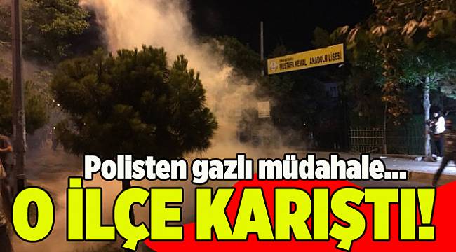 Bayraklı’da seçim gerginliği: Polisten gazlı müdahale!