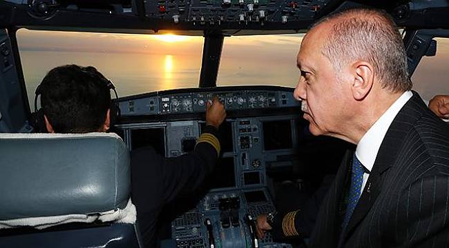 Cumhurbaşkanı Erdoğan’ın uçağı 3. Havalimanına indi