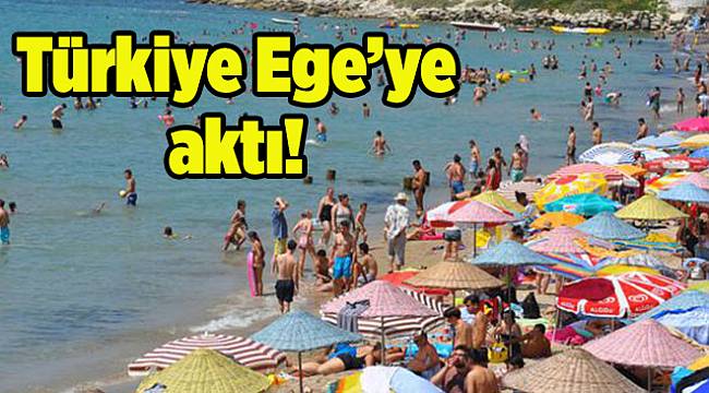 Ege sahillerinde bayram bereketi