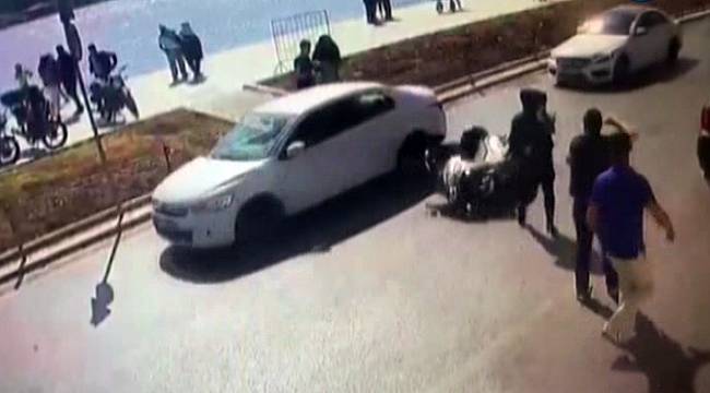 Genç kız ölümden bir adımla kurtuldu