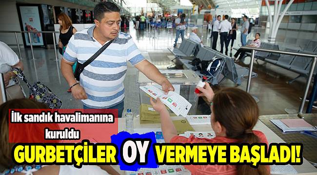Gümrük kapılarında oy verme işlemi  başladı